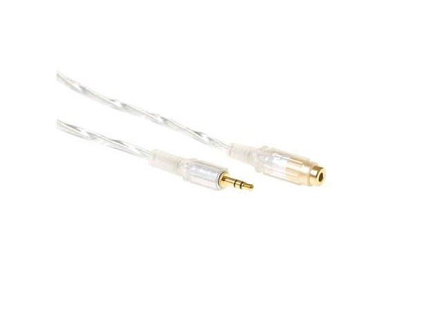 ACT Audiokabel 3,5mm -  2,0 m Skjøt HQ 3,5mm - 3,5mm skjøtekabel