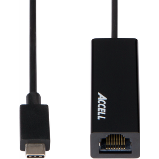 Accell Adapter USB-C > Ethernet - 15 cm USB-C Gigabit Ethernet