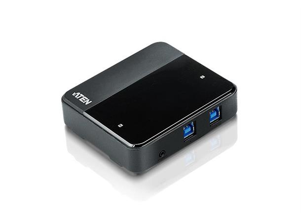 Aten Switch 2x1 USB3 m/kabler 2 Datamaskiner deler 4xUSB3 Porter