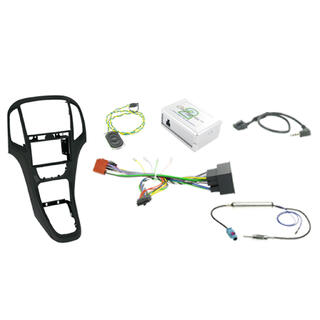CONNECTS2 komplett monteringskit 2-DIN Opel Astra (2010 - 2015) Sort