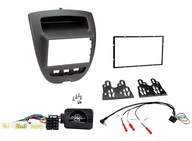 ConnectED komplett 2-DIN monteringskit Toyota Aygo (2005 - 2013)