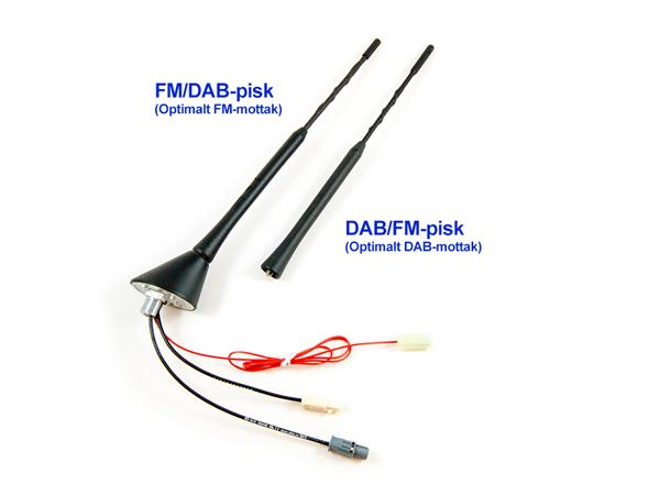 DAB FM Takantenne av beste kvalitet Aktiv antenne for montering på tak