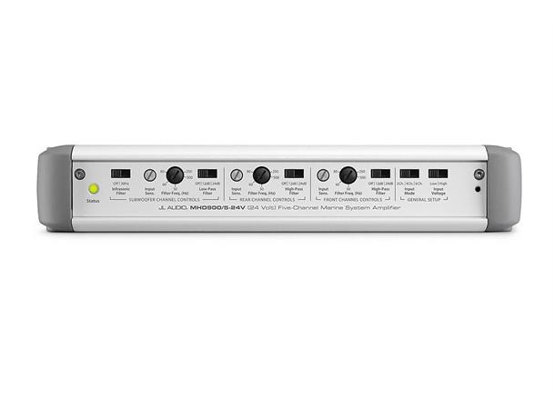JL Audio MHD900-5-24V forsterker 5 kanaler 24Volt 4x100W + 1x500W