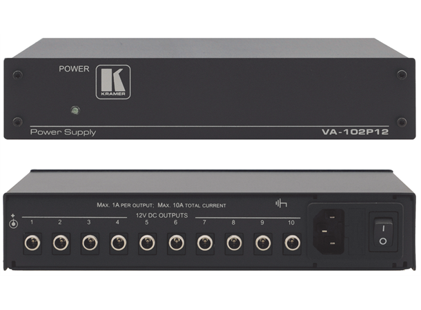 Kramer Power 12V DC 10-Port Power til 10 Stk Kramer 12V Enheter