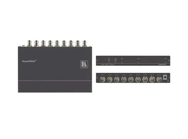 Kramer Splitter 1:8 SDI 4K60 19" 12Gbps re-K