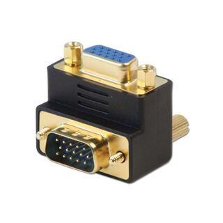 Lindy Adapter HD15 Han/Hun 90° Ned VGA Skjøtestykke Vinklet