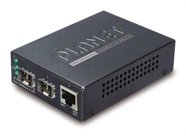 Planet Konverter 1000TX - SFP 2-port 10/100/1000TX - 2xmini-GBIC