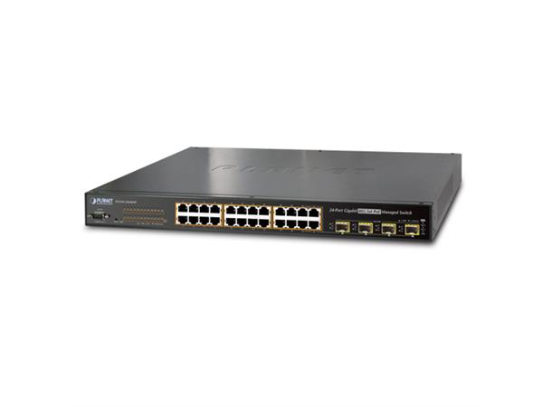 Planet Switch 24-p Gigabit 24xPoE+ 4xSFP Layer2 PD-Alive Schedule B220W