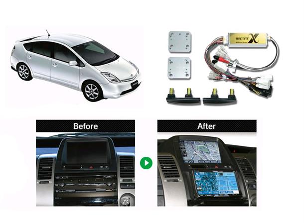 BEATSONIC PREMIUM komplett 2-DIN kit Prius m/navi u/aktivt system (2007-2009)