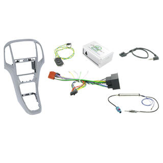 CONNECTS2 komplett monteringskit 2-DIN Opel Astra (2010 - 2015) Sølv