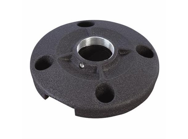 Chief Takplate Rund Lavprofil Sort