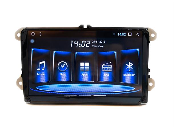 HARDSTONE Android headunit - 9" VW/Skoda RCD/RNS-formfaktor