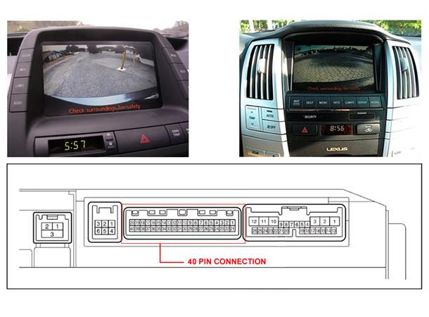 InCarTec Ryggekamera interface Toyota/Lexus (2005 - 2009)