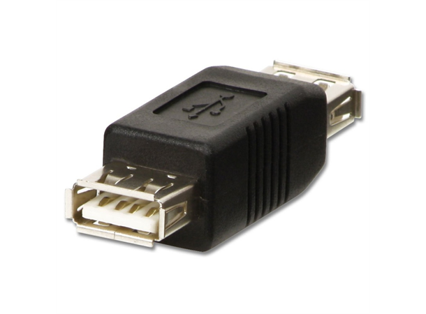 Lindy Adapter USB2 A Hun - A Hun USB Skjøtestykke