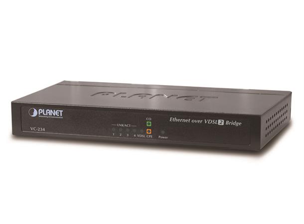 Planet Konverter 100TX - VDSL2 Ethernet switch med ADSL2 Bridge