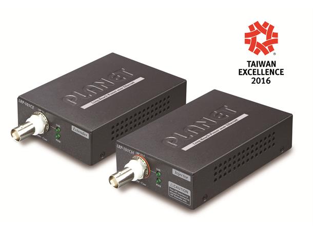 Planet PoE Extender Kit - Coax Tx/Rx 75Ohm Coax Max 1000m