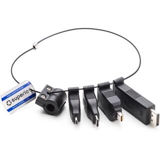 Superio Adapter Ring 4xAdapter DP MiniDP MiniHDMI MicroHDMI