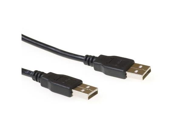 ACT USB2 Kabel A-A -  1,8 m Spesial A-A USB Kabel Sort