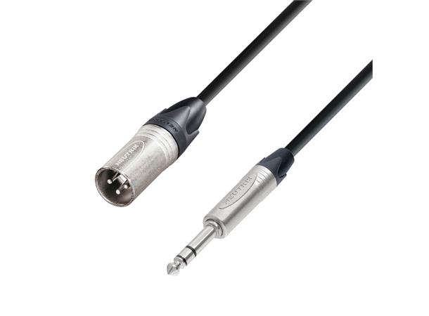 AH Mik.Kabel XLR - 6.3 mm 3p - 1,5 m XLR Han - 6.3mm Stereo Han