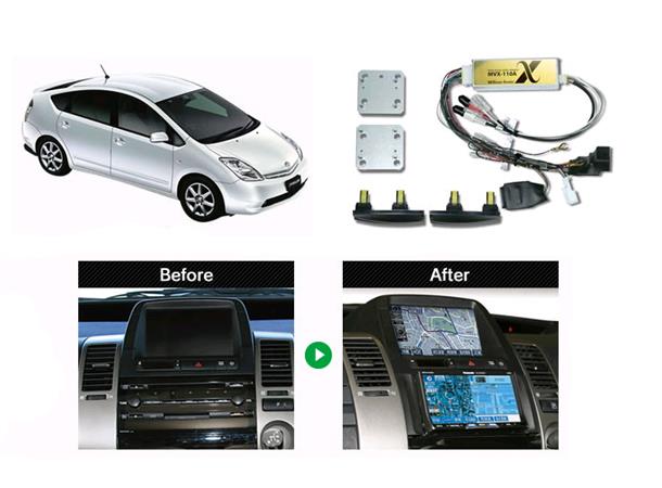 BEATSONIC PREMIUM komplett 2-DIN kit Prius m/navi m/aktivt system (2003-2009)