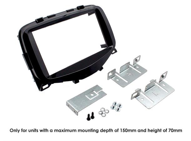 CONNECTS2 Premium monteringskit 2-DIN Aygo/108/C1 (2014-->) Pianosort