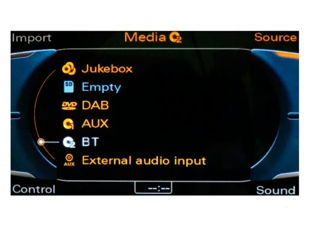 ConnectED BT AUDIO/AUX-adapter (MOST) Audi m/MMI 3G