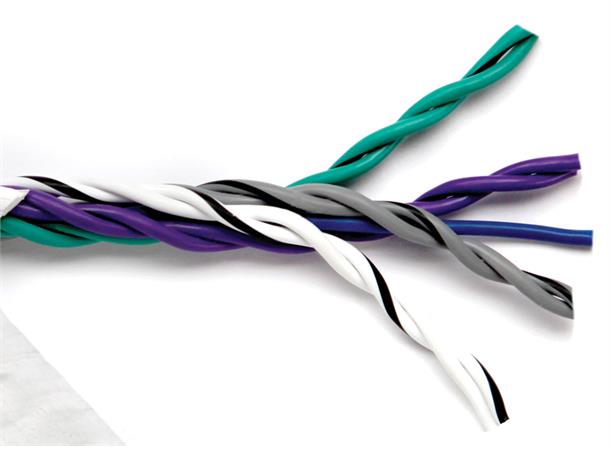 Connection høyttalerkabel, 8 leder 40 meter rull