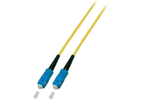 Fiberpatch 9/125 SC-SC - 5,0 m LSZH Simplex OS2 Gul