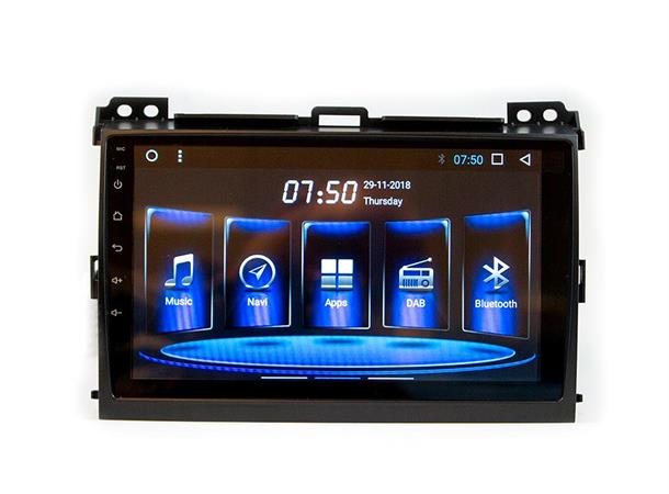 HARDSTONE Android headunit - 9" LC120 (2003 - 2009) u/Navi u/multi.ratt.