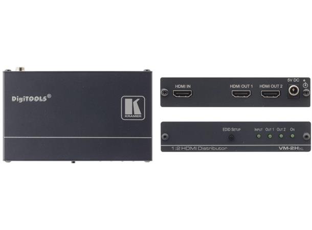 Kramer Splitter  1:2 HDMI 6.75Gbps EDID re-K Eq