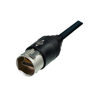 Neutrik HDMI IP65 -  1,0 m HDMI Kabel Sort