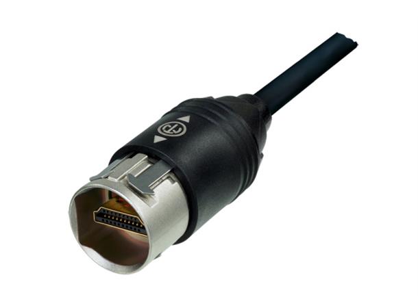 Neutrik HDMI IP65 -  1,0 m HDMI Kabel Sort