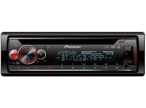 PIONEER DEH-S720DAB 1 DIN CD-spiller med USB, bluetooth