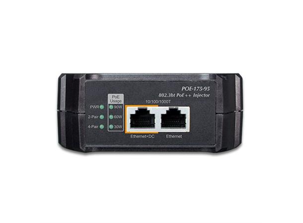 Planet Injector 1-port Gigabit Ultra PoE 95W IEEE802.3bt Innebygget Power