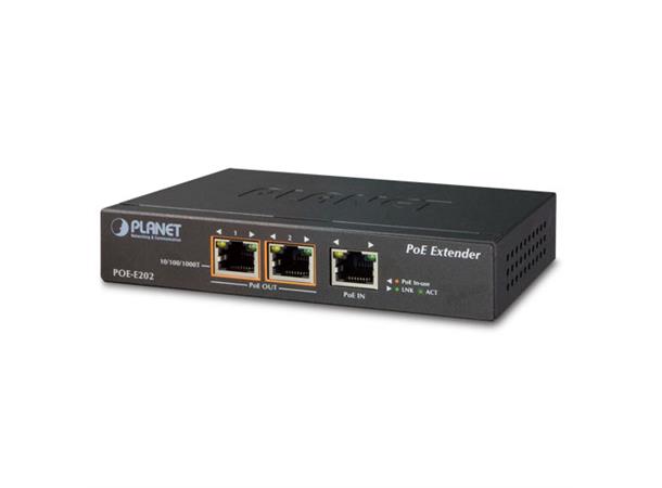 Planet PoE Ethernet extender 2 port IEEE802.3af Long Distance High Power