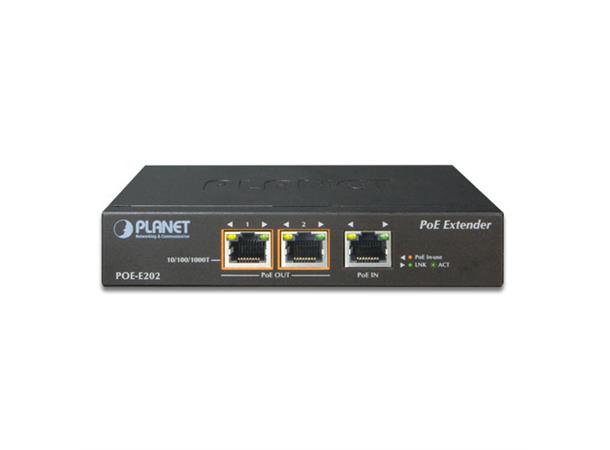 Planet PoE Ethernet extender 2 port IEEE802.3af Long Distance High Power