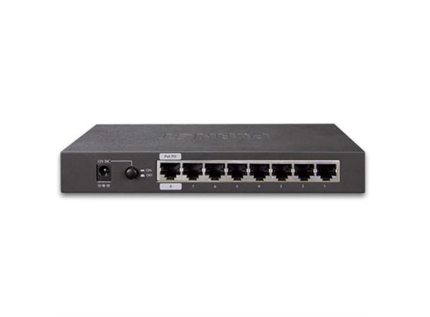 Planet Switch 8-p Gigabit PoE Powered + 2-Port 100/1000X SFP L2