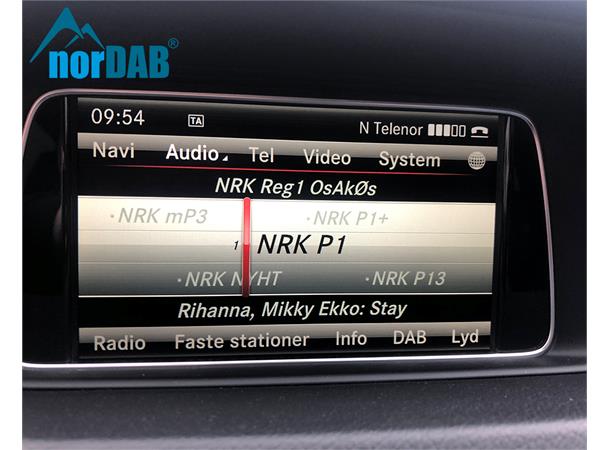 norDAB Premium DAB-integrering Mercedes Mercedes m/NTG4.5