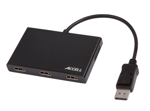 Accell Splitter  1:3 DP til 3 HDMI Multi-Display MST Hub
