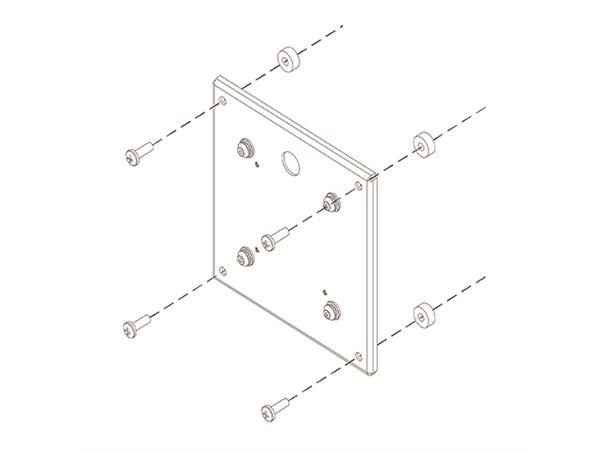 Chief Adapterplate VESA 200<>100 Max 18 Kg Sort