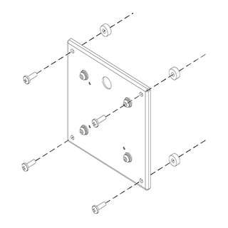 Chief Adapterplate VESA 200<>100 Max 18 Kg Sort