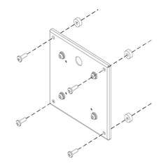 Chief Adapterplate VESA 200<>100 Max 18 Kg Sort