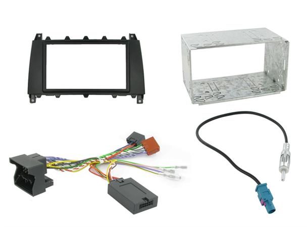 ConnectED komplett 2-DIN monteringskit C-Klasse (W203) (2005 - 2006)