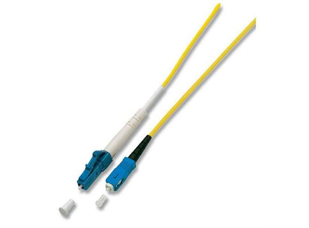 Fiberpatch 9/125 LC-SC - 1,0 m LSZH Simplex OS1 Gul