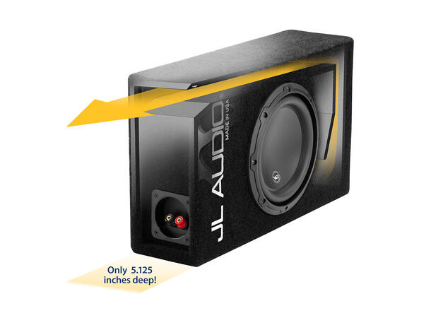 JL Audio CP108LG-W3v3 basskasse enkel 8W3v3, MicroSub, port, 4ohm /term