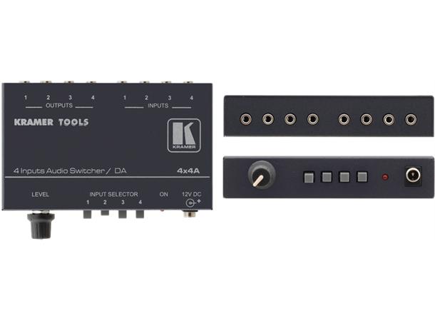 Kramer Switch  4x1:4 Audio 100kHz 3,5mm Level