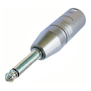 Neutrik Adapter XLRM- 1/4" Mono XLR -3-pol Han til 1/4" Mono Han