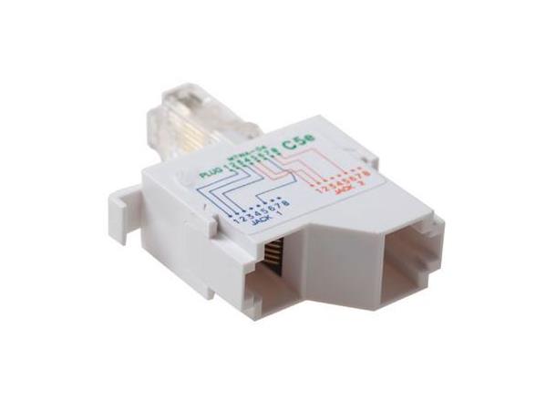 Splittadapter RJ45 Data-Data RJ45 - 2xRJ45 Kontakter