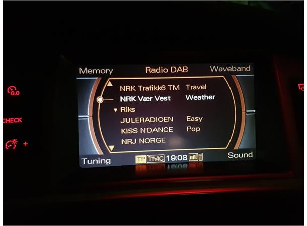 norDAB Premium DAB-integrering Audi Audi MMI 2G High (med/uten OEM DAB)