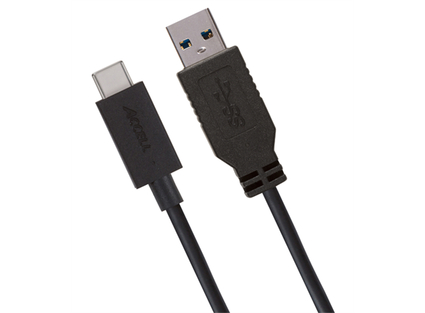 Accell Adapter USB > USB-C -  1 m Kilde: USBA Utstyr: USB-C 3.1